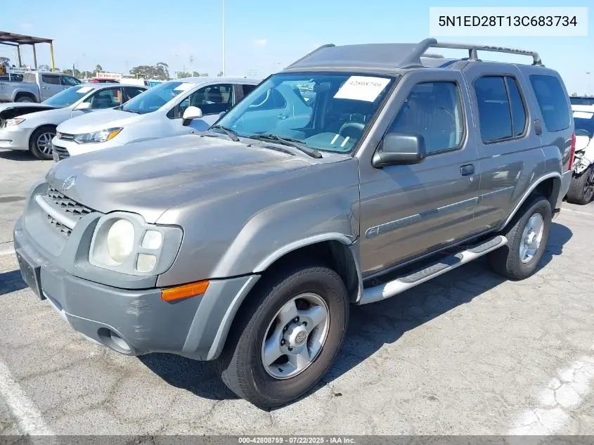 2003 Nissan Xterra Xe VIN: 5N1ED28T13C683734 Lot: 42808759