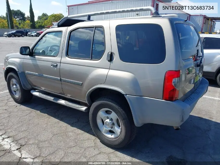 2003 Nissan Xterra Xe VIN: 5N1ED28T13C683734 Lot: 42808759