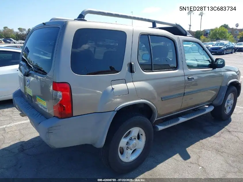 2003 Nissan Xterra Xe VIN: 5N1ED28T13C683734 Lot: 42808759