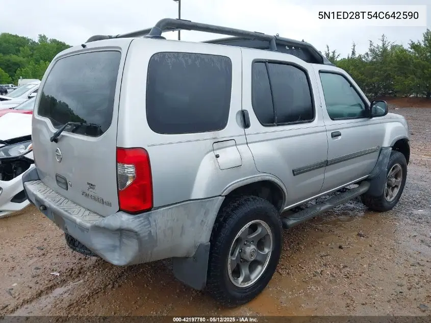 2004 Nissan Xterra Se VIN: 5N1ED28T54C642590 Lot: 42197780