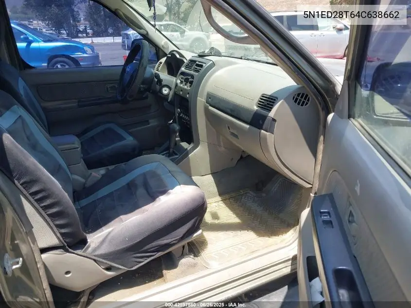 2004 Nissan Xterra Xe VIN: 5N1ED28T64C638662 Lot: 42597580