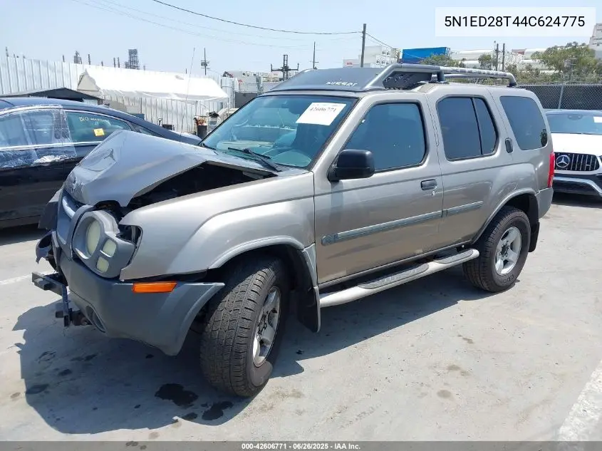 2004 Nissan Xterra Xe VIN: 5N1ED28T44C624775 Lot: 42606771