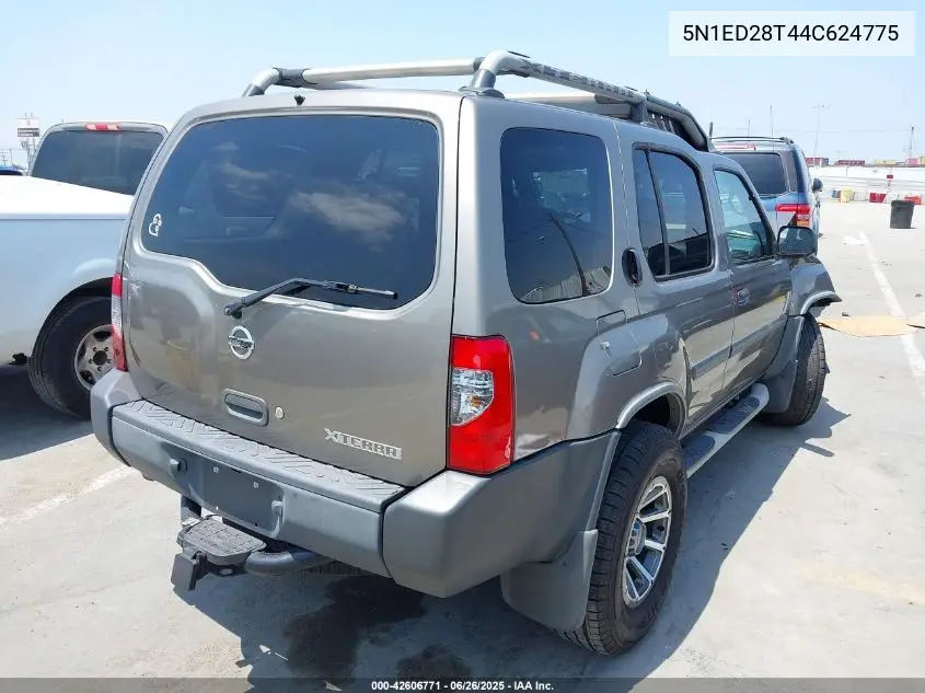 2004 Nissan Xterra Xe VIN: 5N1ED28T44C624775 Lot: 42606771