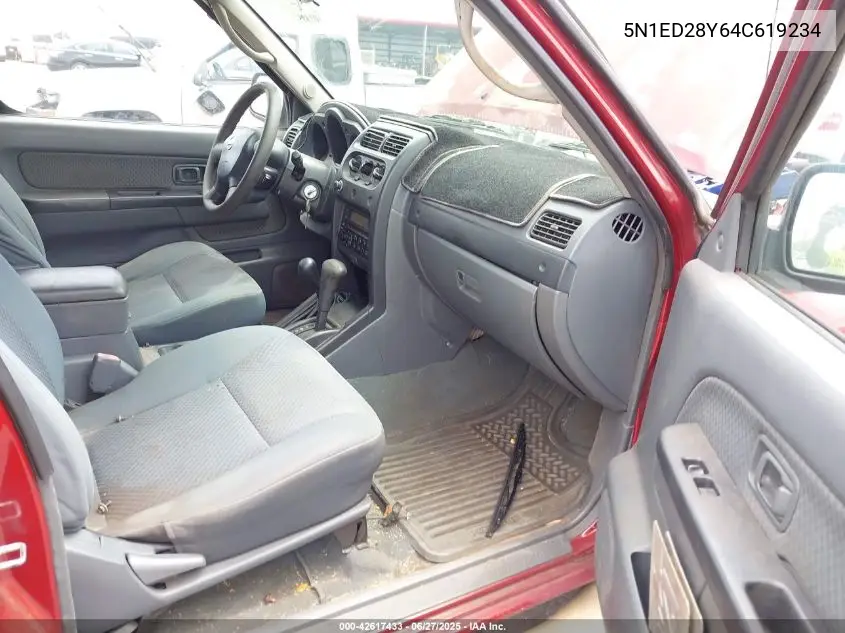 2004 Nissan Xterra Xe VIN: 5N1ED28Y64C619234 Lot: 42617433