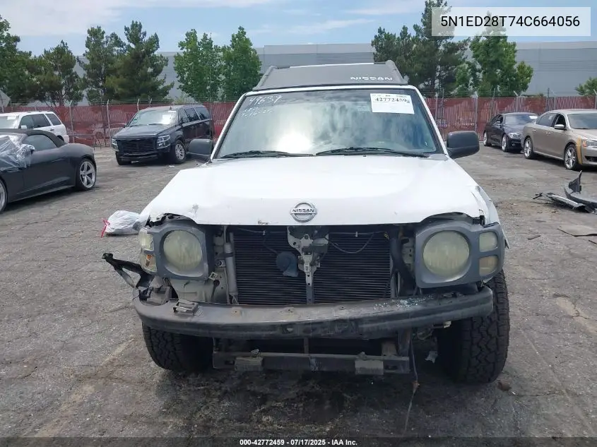 2004 Nissan Xterra Xe VIN: 5N1ED28T74C664056 Lot: 42772459