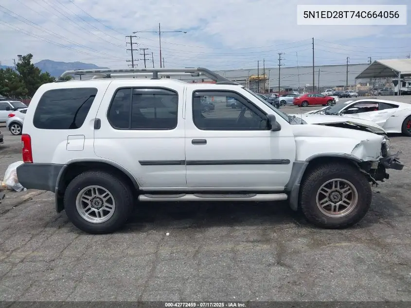 2004 Nissan Xterra Xe VIN: 5N1ED28T74C664056 Lot: 42772459
