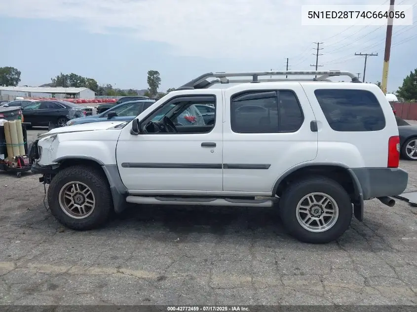 2004 Nissan Xterra Xe VIN: 5N1ED28T74C664056 Lot: 42772459