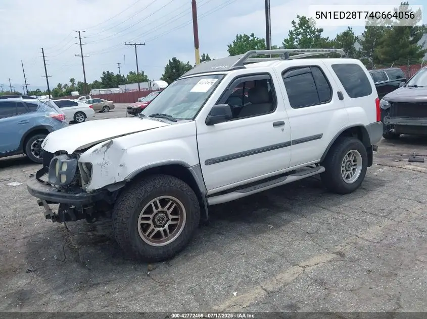 2004 Nissan Xterra Xe VIN: 5N1ED28T74C664056 Lot: 42772459