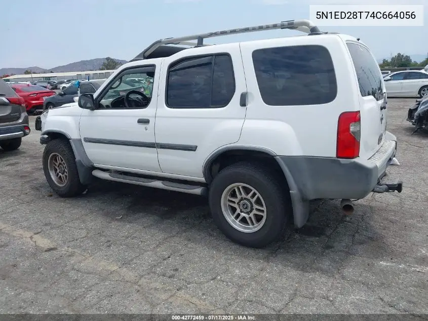 2004 Nissan Xterra Xe VIN: 5N1ED28T74C664056 Lot: 42772459