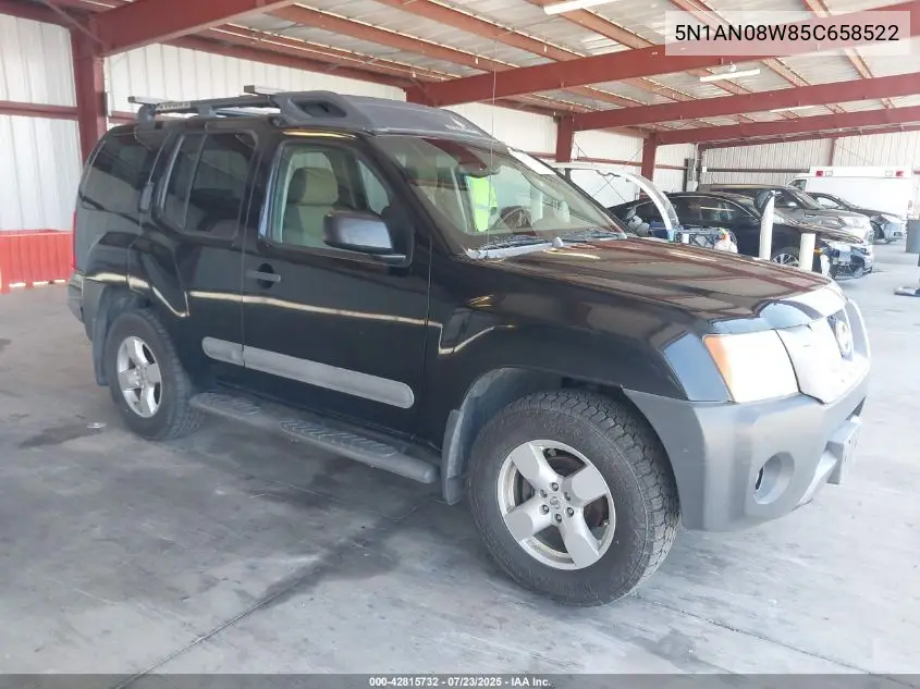 2005 Nissan Xterra Se VIN: 5N1AN08W85C658522 Lot: 42815732