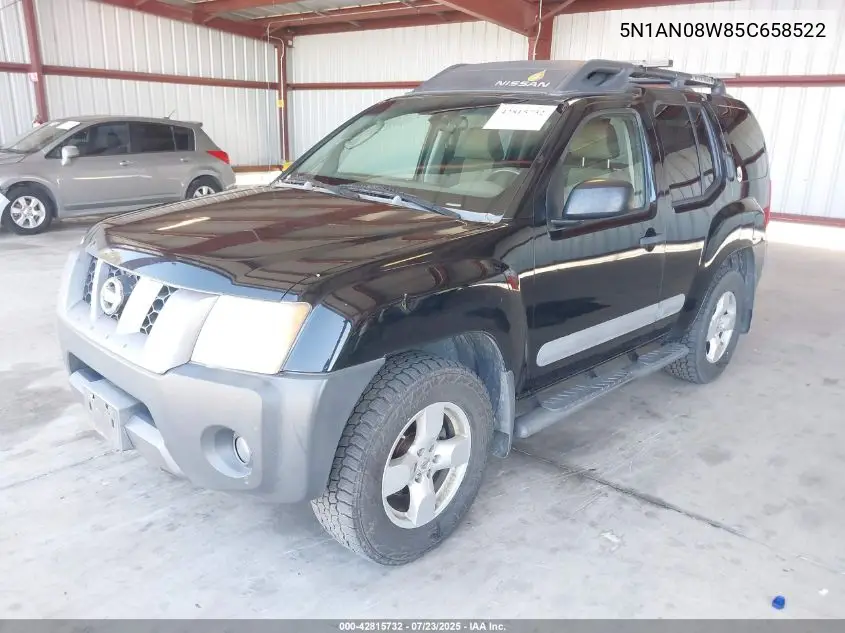 2005 Nissan Xterra Se VIN: 5N1AN08W85C658522 Lot: 42815732