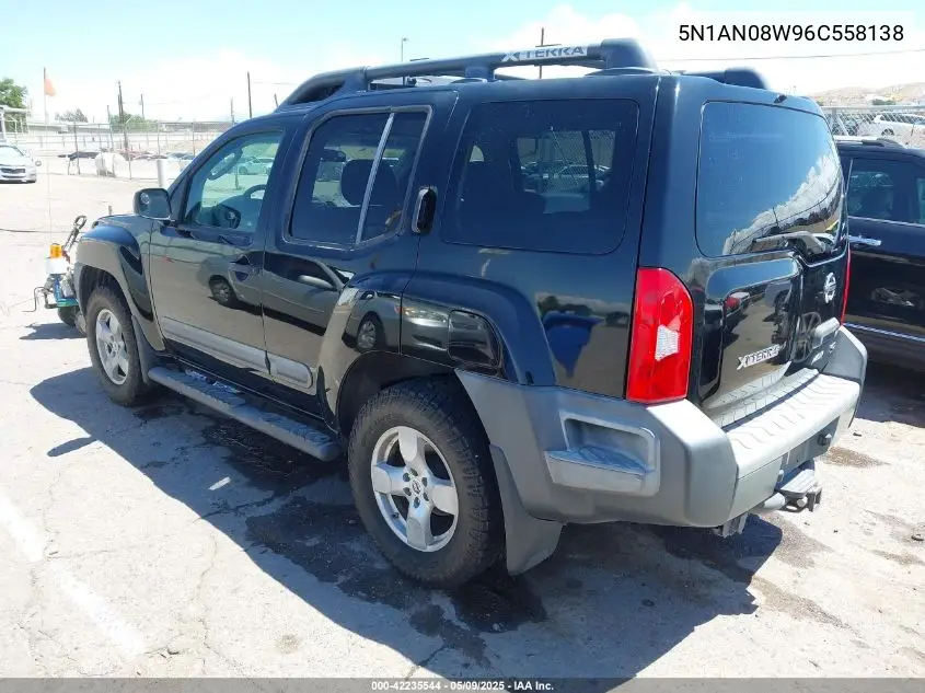 2006 Nissan Xterra Se VIN: 5N1AN08W96C558138 Lot: 42235544