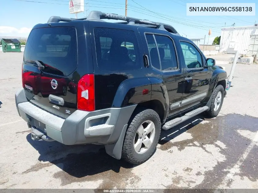 2006 Nissan Xterra Se VIN: 5N1AN08W96C558138 Lot: 42235544