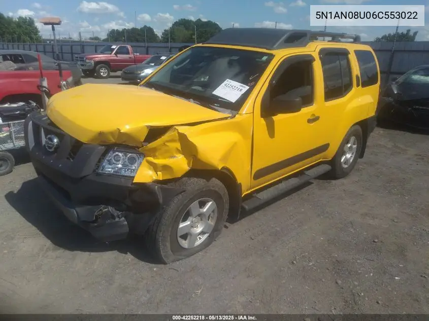 2006 Nissan Xterra S VIN: 5N1AN08U06C553022 Lot: 42252218