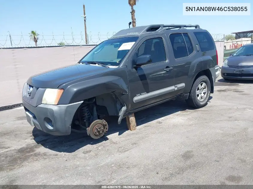 2006 Nissan Xterra Off Road VIN: 5N1AN08W46C538055 Lot: 42607579