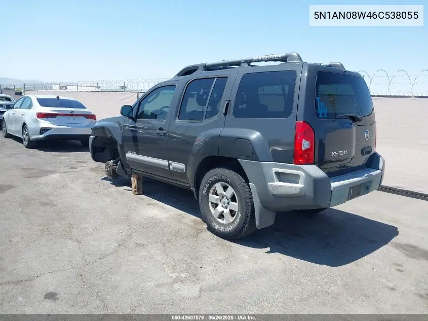 2006 Nissan Xterra Off Road VIN: 5N1AN08W46C538055 Lot: 42607579