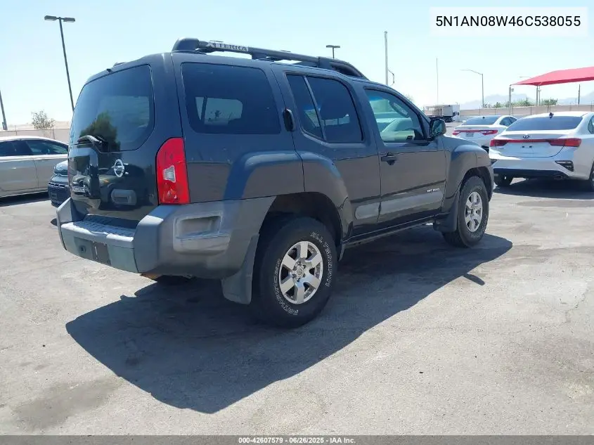 2006 Nissan Xterra Off Road VIN: 5N1AN08W46C538055 Lot: 42607579