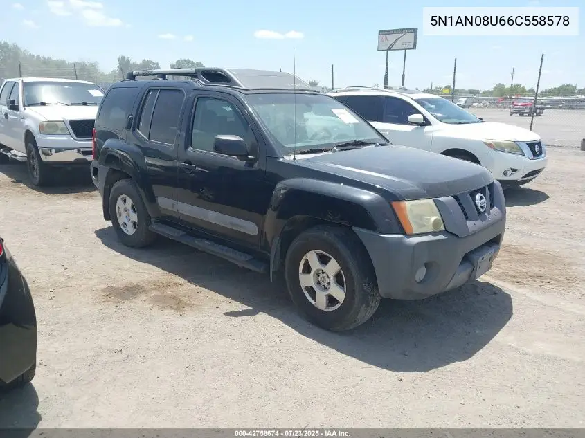 2006 Nissan Xterra S VIN: 5N1AN08U66C558578 Lot: 42758674
