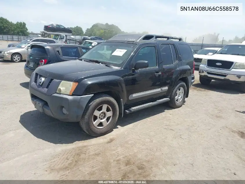 2006 Nissan Xterra S VIN: 5N1AN08U66C558578 Lot: 42758674