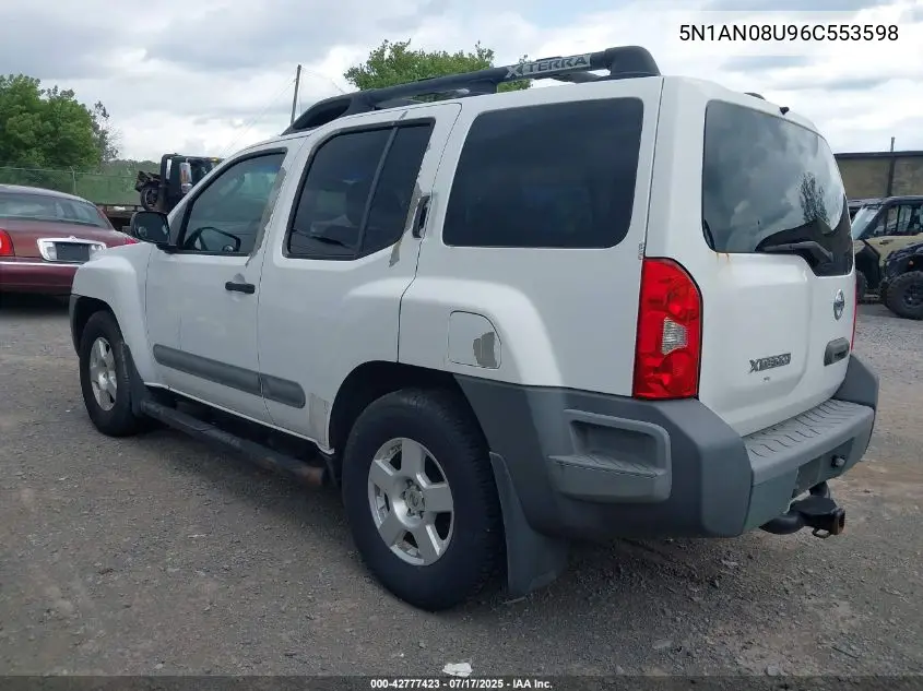 2006 Nissan Xterra S VIN: 5N1AN08U96C553598 Lot: 42777423