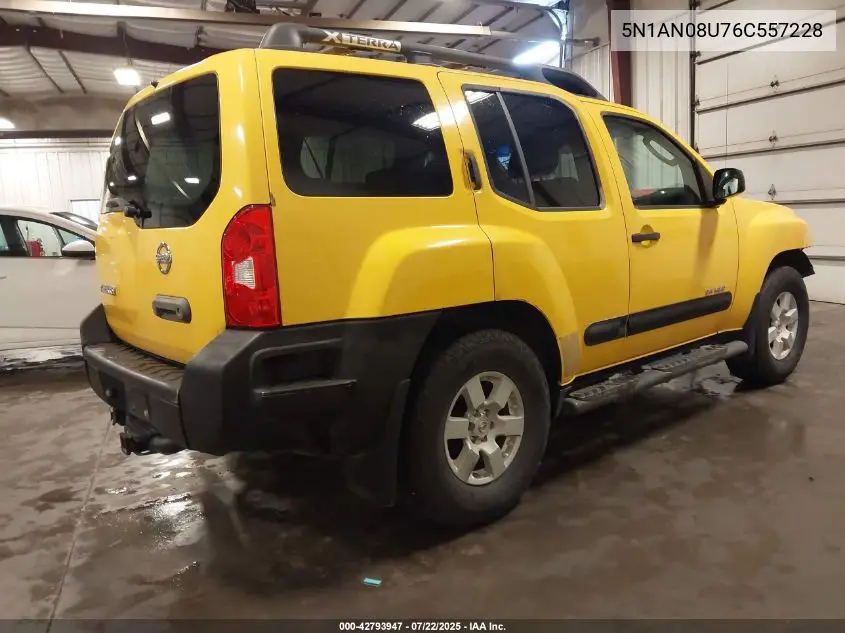 2006 Nissan Xterra Off Road VIN: 5N1AN08U76C557228 Lot: 42793947