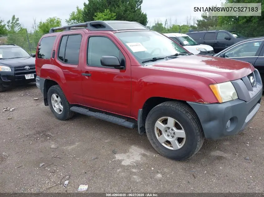 2007 Nissan Xterra S VIN: 5N1AN08W07C527183 Lot: 42604035