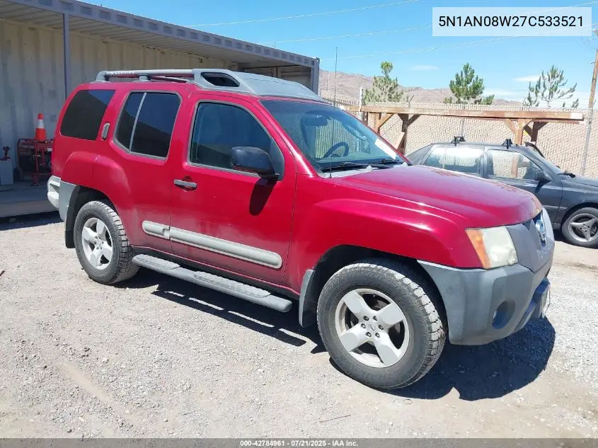 2007 Nissan Xterra Se VIN: 5N1AN08W27C533521 Lot: 42784961