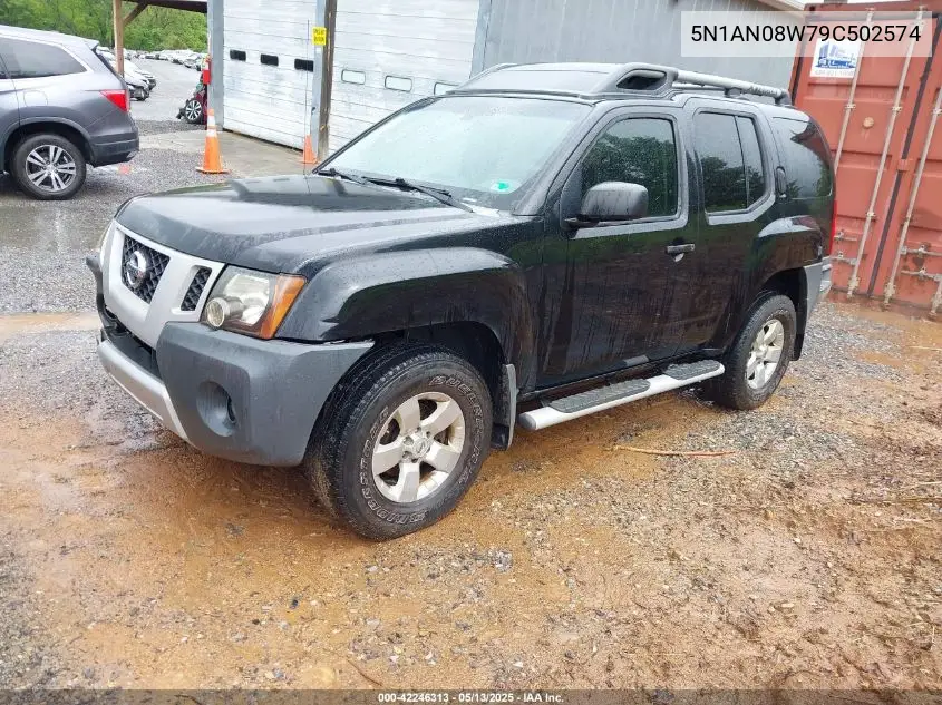 2009 Nissan Xterra S VIN: 5N1AN08W79C502574 Lot: 42246313