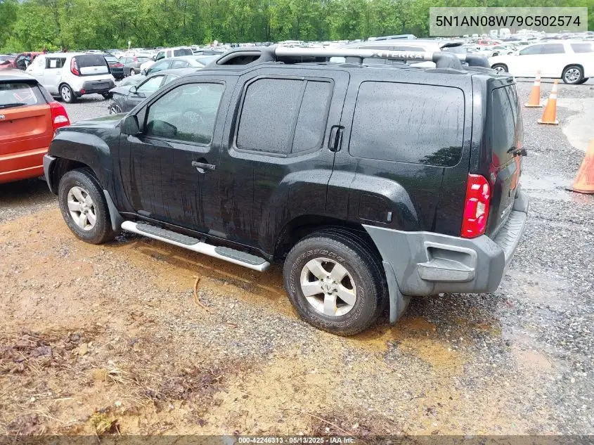 2009 Nissan Xterra S VIN: 5N1AN08W79C502574 Lot: 42246313