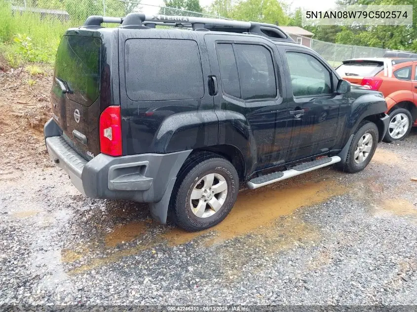 2009 Nissan Xterra S VIN: 5N1AN08W79C502574 Lot: 42246313