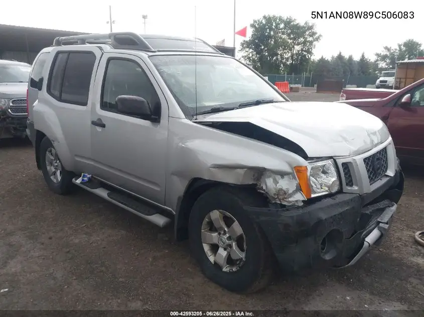 2009 Nissan Xterra S VIN: 5N1AN08W89C506083 Lot: 42593205