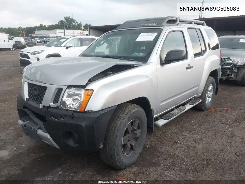 2009 Nissan Xterra S VIN: 5N1AN08W89C506083 Lot: 42593205
