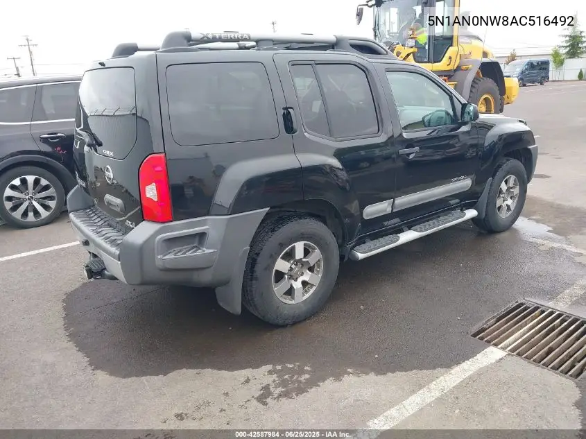 2010 Nissan Xterra Off Road VIN: 5N1AN0NW8AC516492 Lot: 42587984