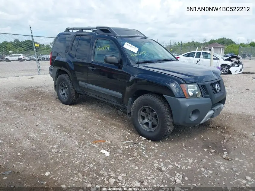 2011 Nissan Xterra S VIN: 5N1AN0NW4BC522212 Lot: 42608954