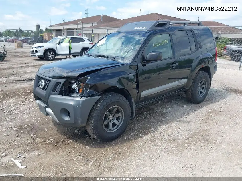 2011 Nissan Xterra S VIN: 5N1AN0NW4BC522212 Lot: 42608954