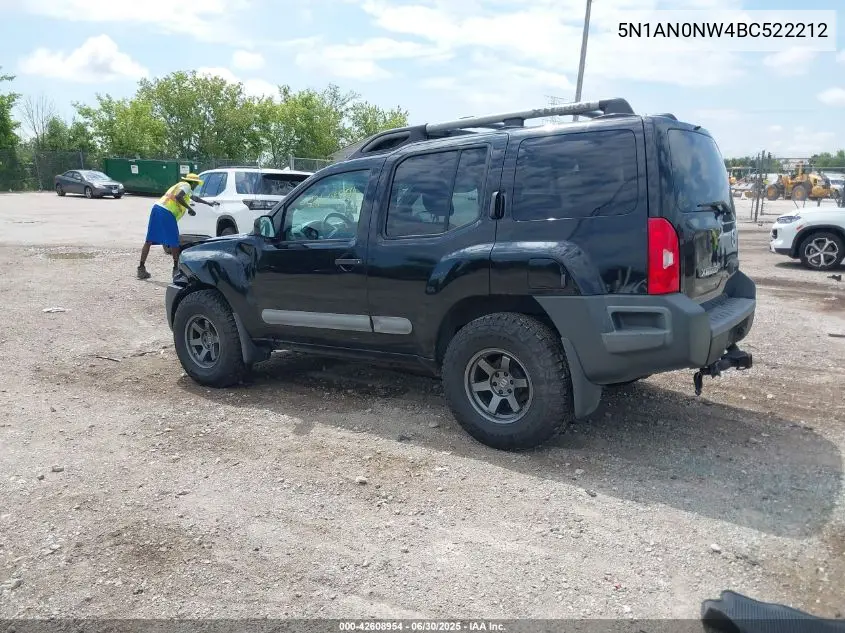 2011 Nissan Xterra S VIN: 5N1AN0NW4BC522212 Lot: 42608954