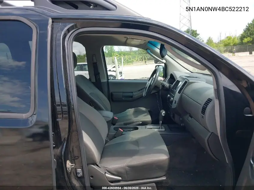 2011 Nissan Xterra S VIN: 5N1AN0NW4BC522212 Lot: 42608954