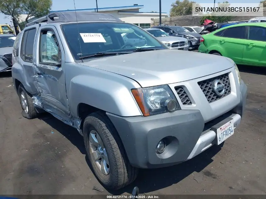 2011 Nissan Xterra S VIN: 5N1AN0NU3BC515167 Lot: 42721774