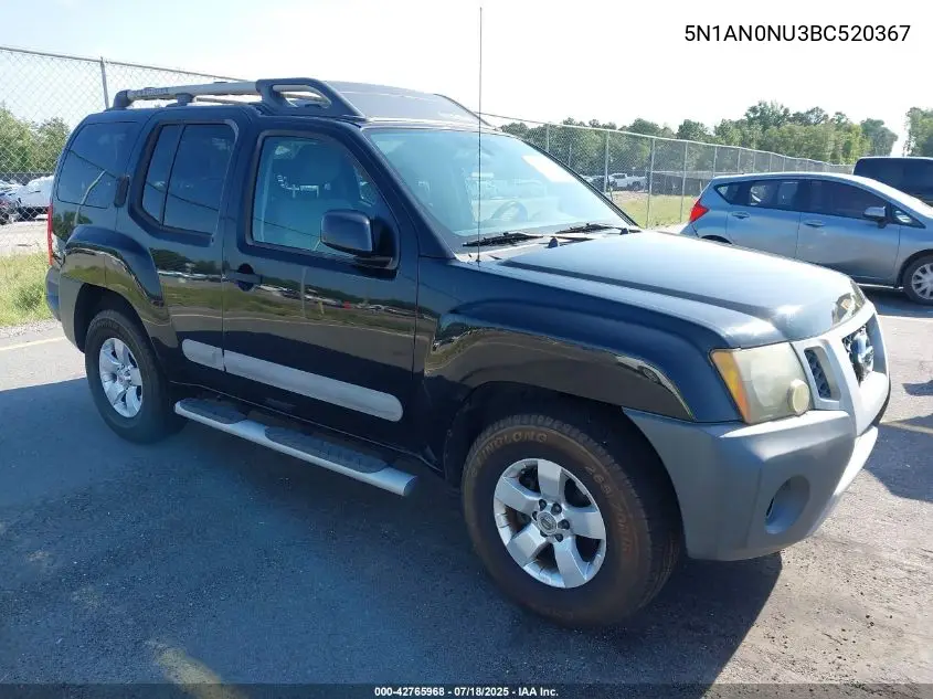 2011 Nissan Xterra S VIN: 5N1AN0NU3BC520367 Lot: 42765968