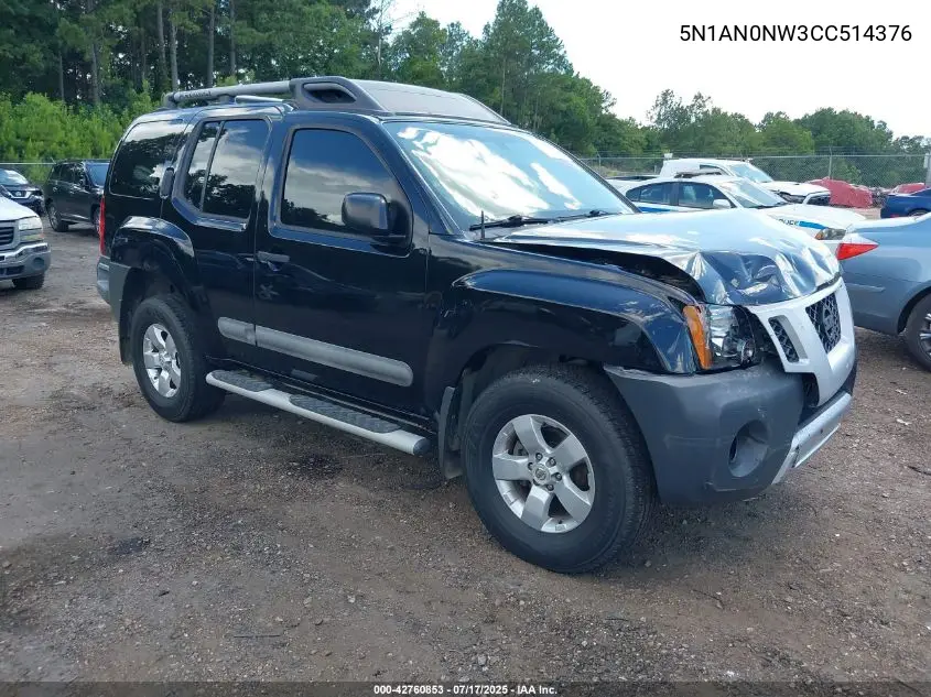 2012 Nissan Xterra S VIN: 5N1AN0NW3CC514376 Lot: 42760853