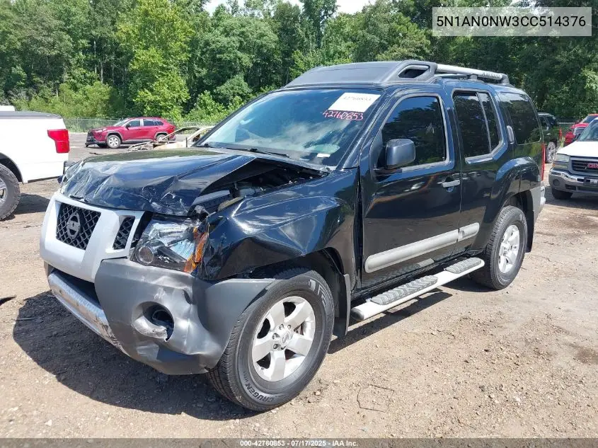 2012 Nissan Xterra S VIN: 5N1AN0NW3CC514376 Lot: 42760853