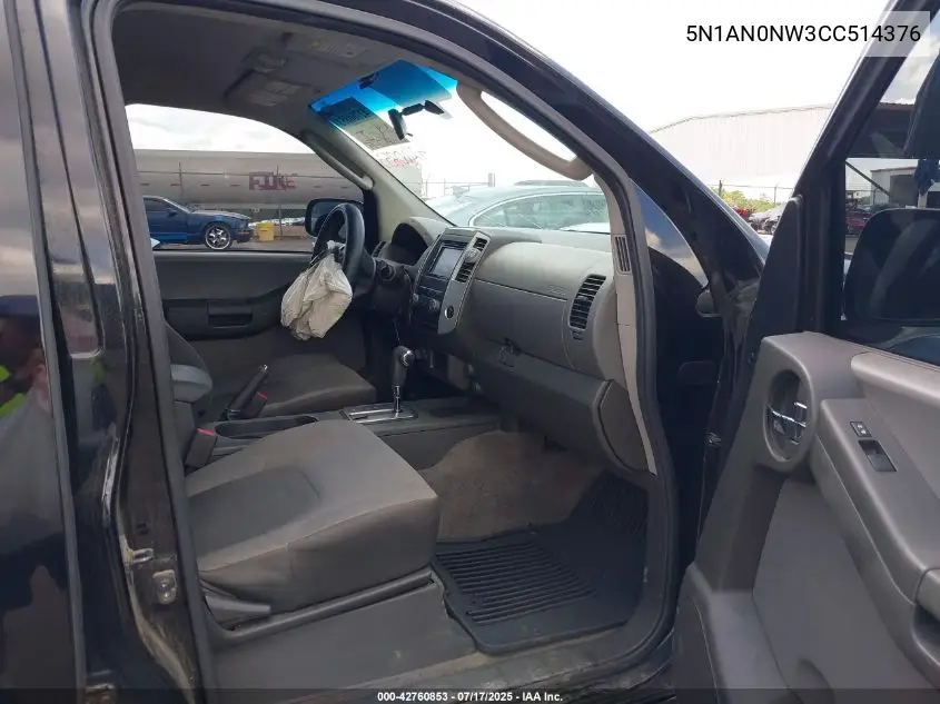 2012 Nissan Xterra S VIN: 5N1AN0NW3CC514376 Lot: 42760853