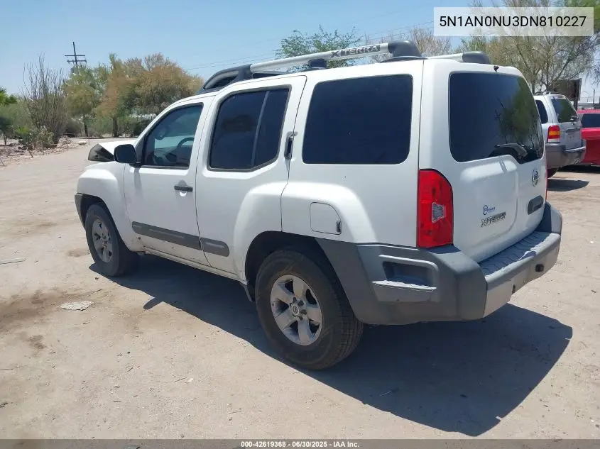 2013 Nissan Xterra S VIN: 5N1AN0NU3DN810227 Lot: 42619368