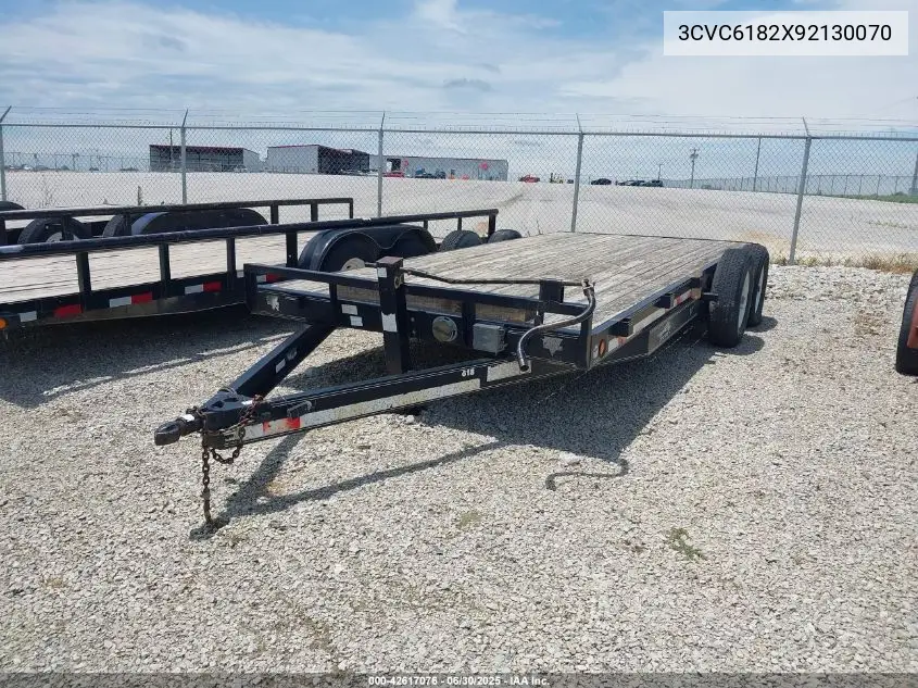 2008 Pj Trailer VIN: 3CVC6182X92130070 Lot: 42617076