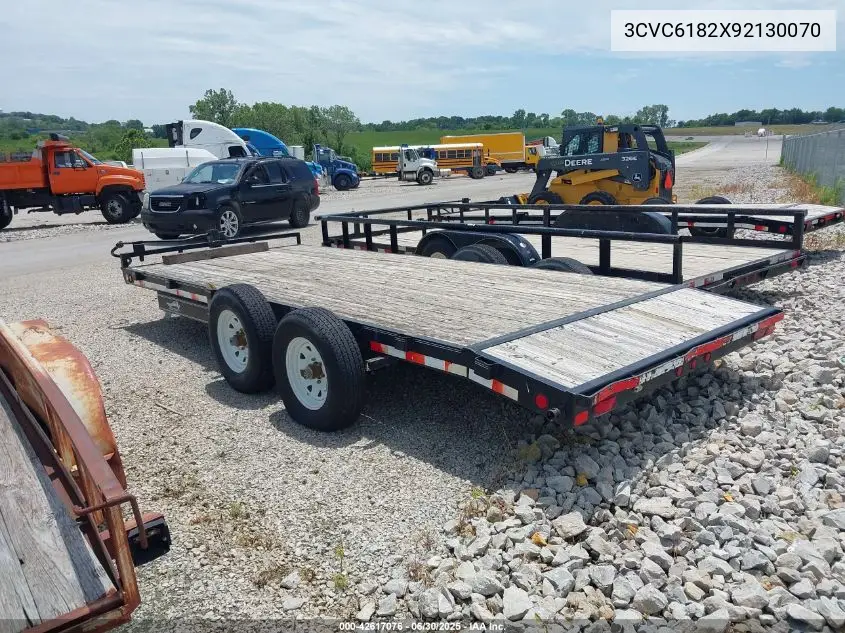 2008 Pj Trailer VIN: 3CVC6182X92130070 Lot: 42617076