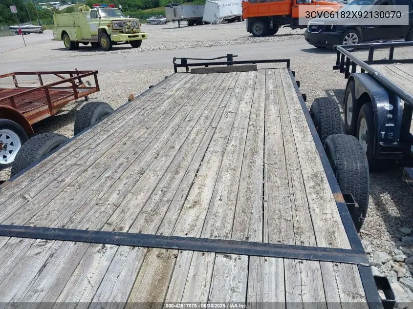 2008 Pj Trailer VIN: 3CVC6182X92130070 Lot: 42617076
