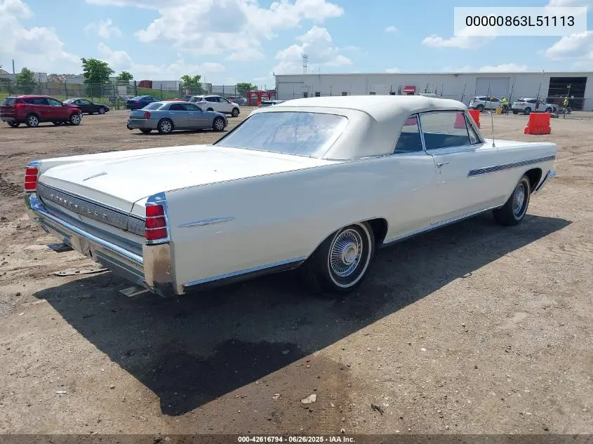 1963 Pontiac Bonneville Can VIN: 00000863L51113 Lot: 42616794