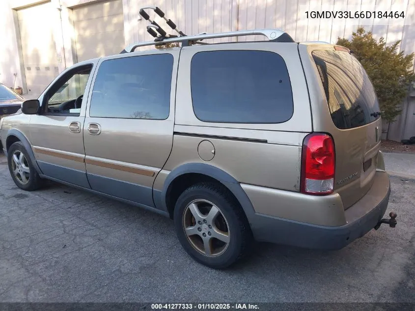 2006 Pontiac Montana Sv6 VIN: 1GMDV33L66D184464 Lot: 41277333
