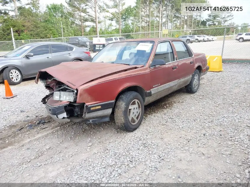 1990 Pontiac 6000 VIN: 1G2AF54T416265725 Lot: 42000802