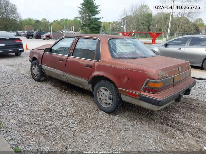 1990 Pontiac 6000 VIN: 1G2AF54T416265725 Lot: 42000802